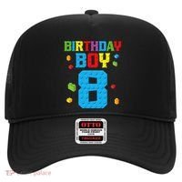 Master Builder 8th Birthday Boy 8 Eight Year Building Bricks Hat thumb 0
