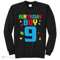 Master Builder 9th Birthday Boy Nine 9 Year Building Bricks Sweatshirt thumb 0