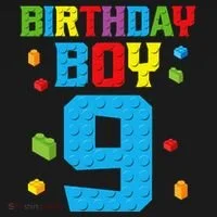 Master Builder 9th Birthday Boy Nine 9 Year Building Bricks Bucket Hat thumb 4