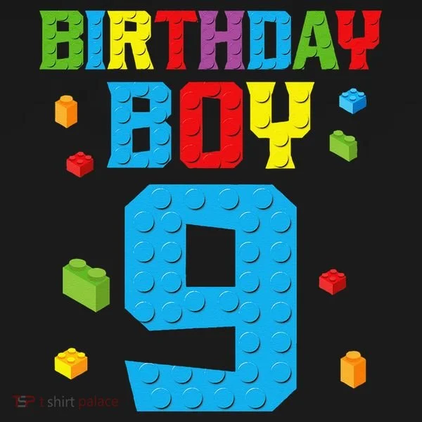 Master Builder 9th Birthday Boy Nine 9 Year Building Bricks Bucket Hat