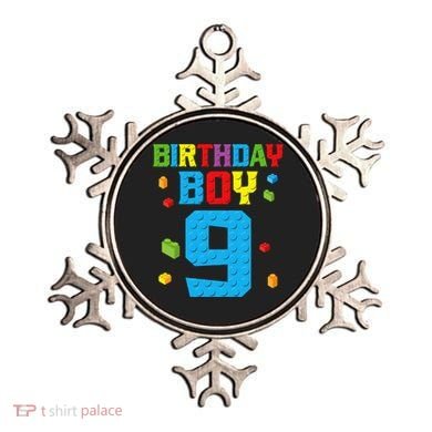 Master Builder 9th Birthday Boy Nine 9 Year Building Bricks Ornament