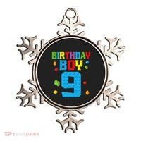 Master Builder 9th Birthday Boy Nine 9 Year Building Bricks Ornament thumb 0