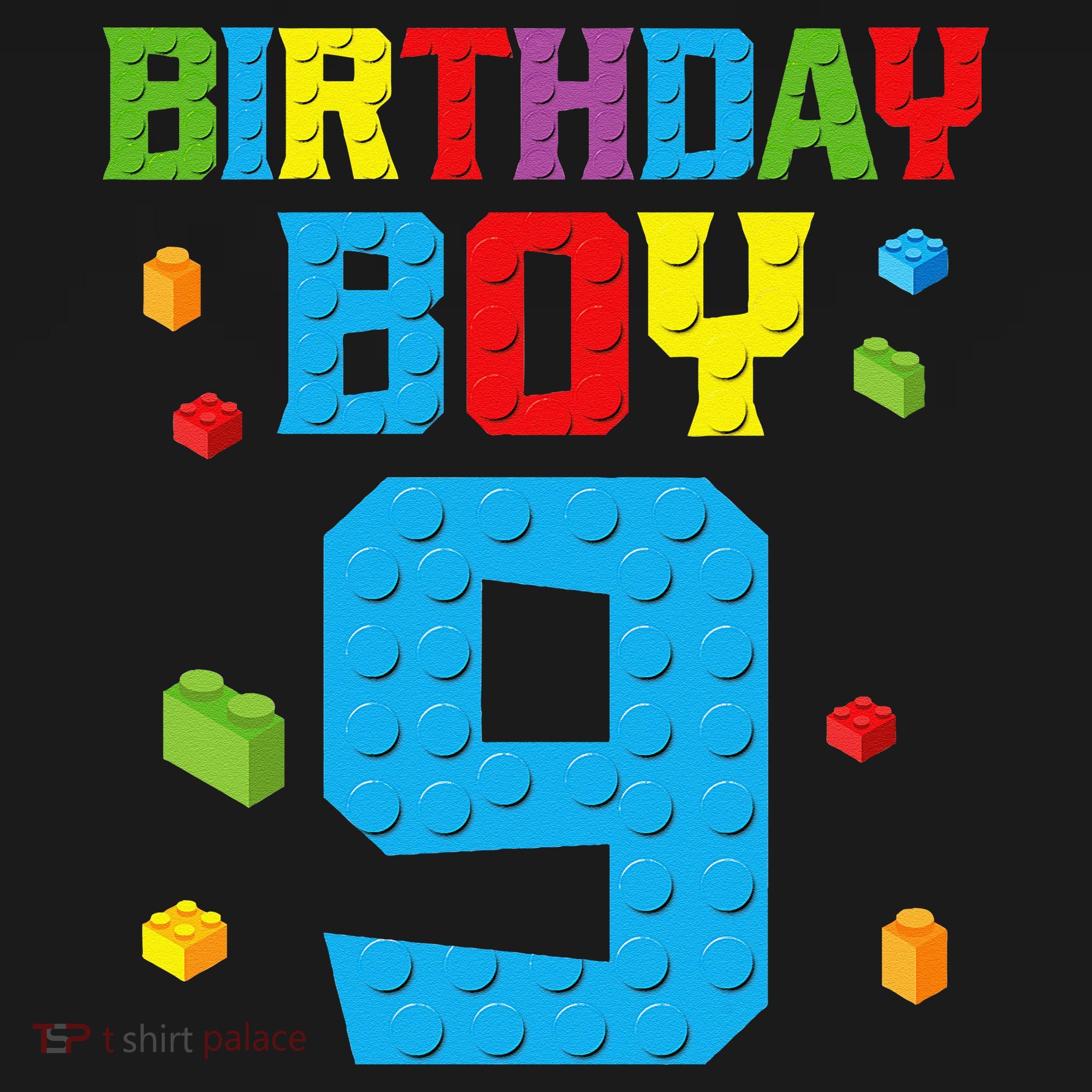Master Builder 9th Birthday Boy Nine 9 Year Building Bricks Ornament