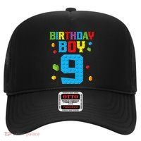 Master Builder 9th Birthday Boy Nine 9 Year Building Bricks Hat thumb 0
