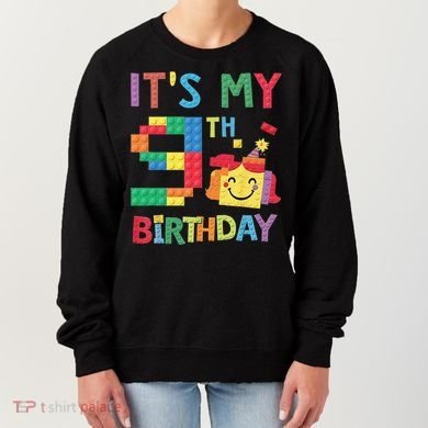 Master Builder 9th ItS My 9th Birthday Brick Blocks Women's Sweatshirt
