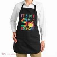 Master Builder 9th ItS My 9th Birthday Brick Blocks Apron thumb 2