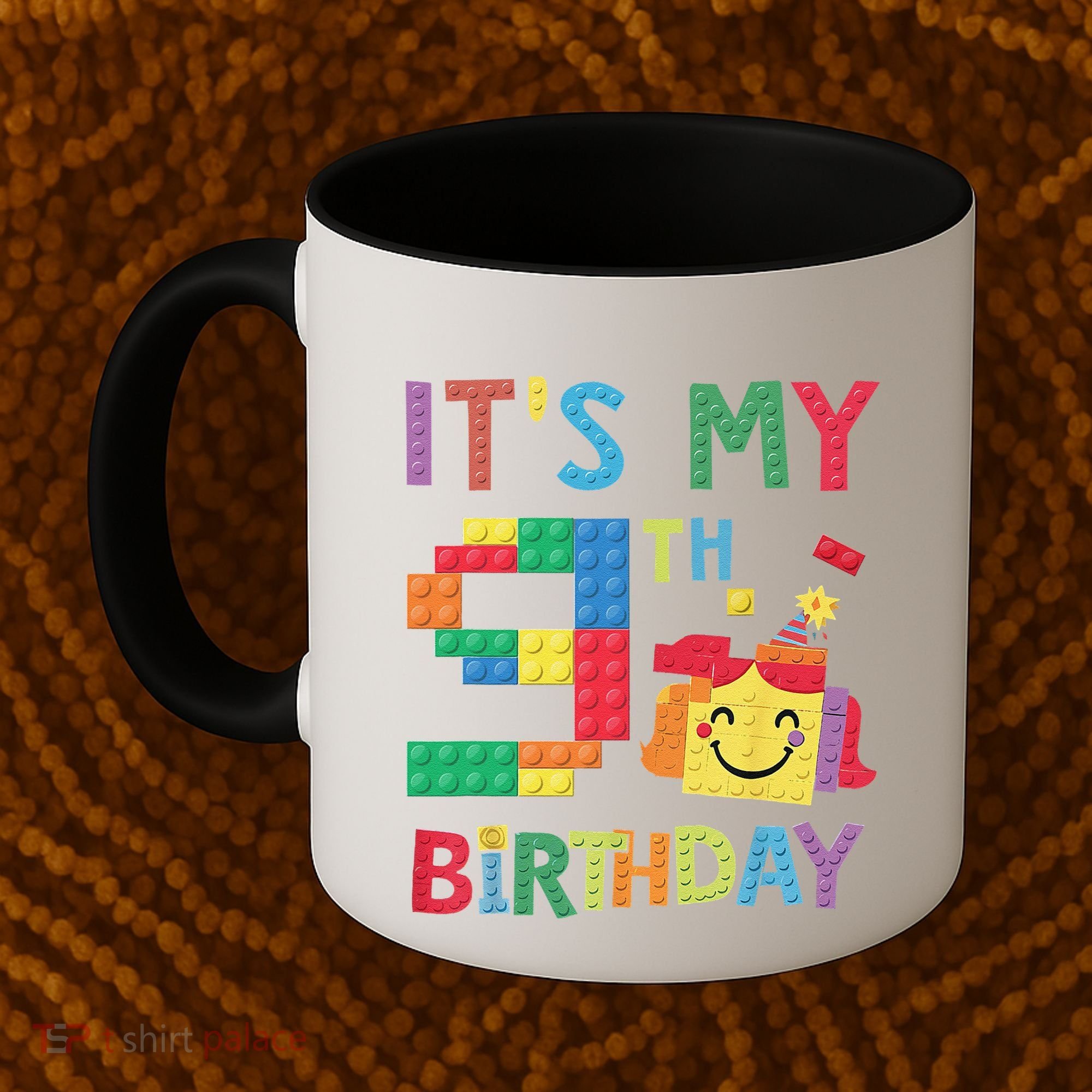 Master Builder 9th ItS My 9th Birthday Brick Blocks Coffee Mug