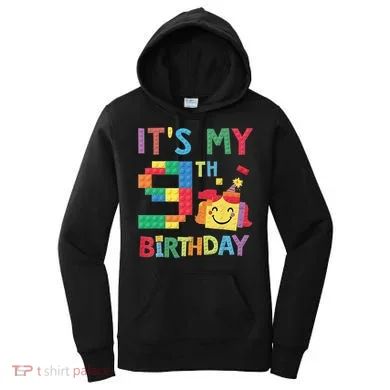 Master Builder 9th ItS My 9th Birthday Brick Blocks Women's Hoodie