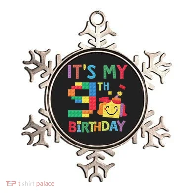 Master Builder 9th ItS My 9th Birthday Brick Blocks Ornament
