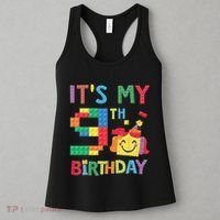 Master Builder 9th ItS My 9th Birthday Brick Blocks Women's Tank Top thumb 3