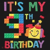 Master Builder 9th ItS My 9th Birthday Brick Blocks Baby Bodysuit thumb 2