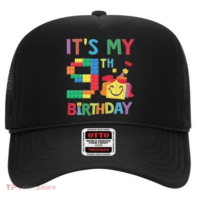 Master Builder 9th ItS My 9th Birthday Brick Blocks Hat