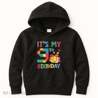 Master Builder 9th ItS My 9th Birthday Brick Blocks Kids Hoodie thumb 0