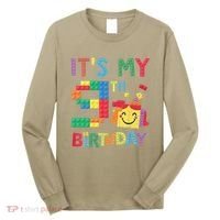 Master Builder 9th ItS My 9th Birthday Brick Blocks Long Sleeve Shirt thumb 0