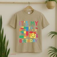 Master Builder 9th ItS My 9th Birthday Brick Blocks T-Shirt thumb 2