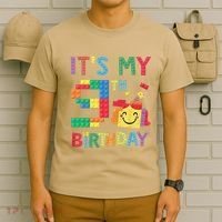 Master Builder 9th ItS My 9th Birthday Brick Blocks T-Shirt thumb 6