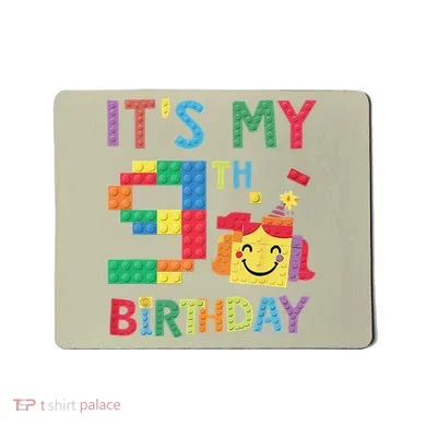 Master Builder 9th ItS My 9th Birthday Brick Blocks Mousepad