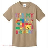 Master Builder 9th ItS My 9th Birthday Brick Blocks Kids T-Shirt thumb 0