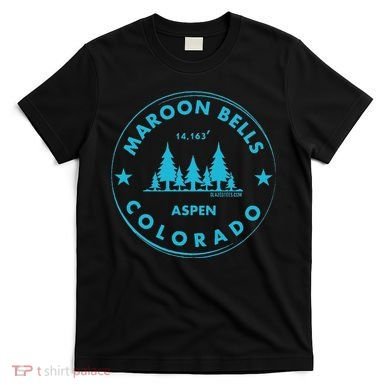 Maroon Bells Aspen Colorado Bluebird Forest Mountain T-Shirt