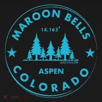 Maroon Bells Aspen Colorado Bluebird Forest Mountain T-Shirt thumb 7