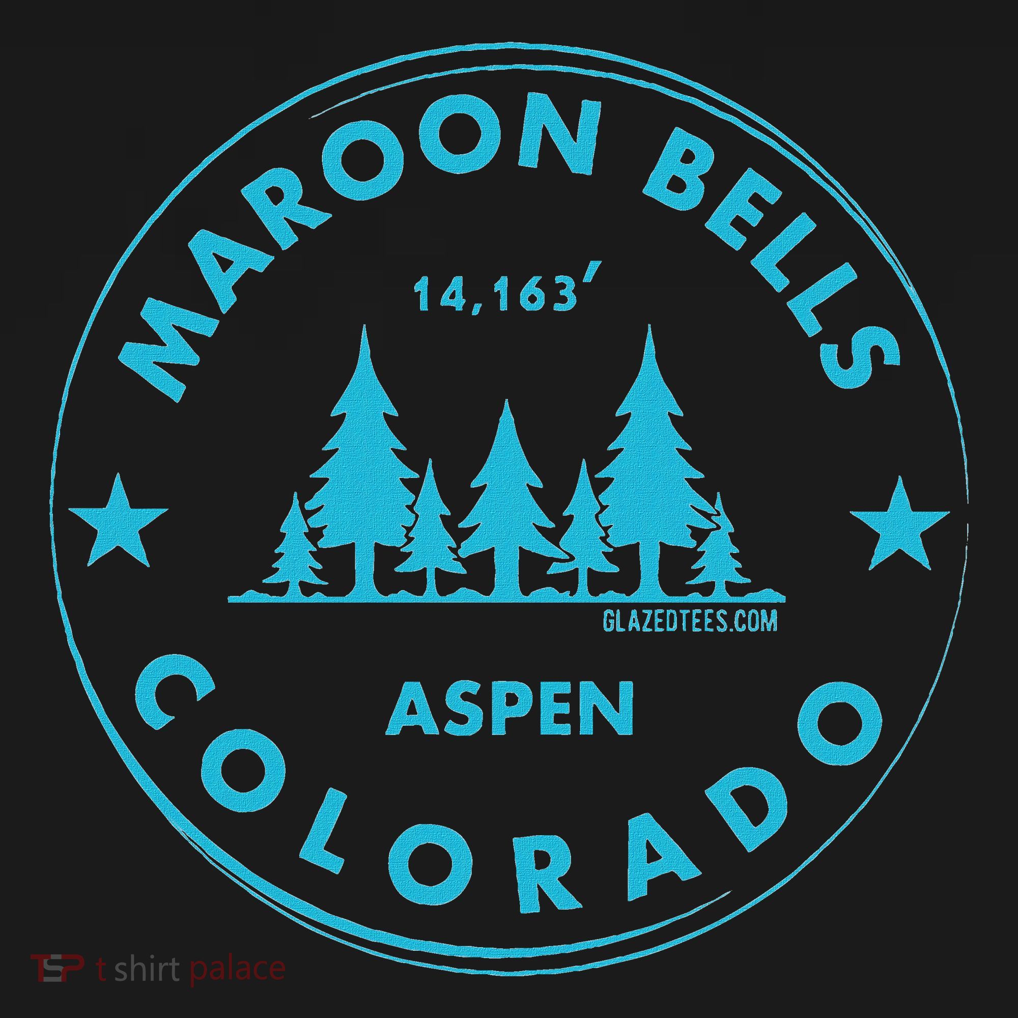 Maroon Bells Aspen Colorado Bluebird Forest Mountain T-Shirt