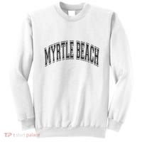 Myrtle Beach Arched Style Text Black With Black Print Sweatshirt thumb 0