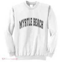 Myrtle Beach Arched Style Text Black With Black Print Sweatshirt thumb 0