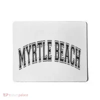 Myrtle Beach Arched Style Text Black With Black Print Mousepad thumb 0