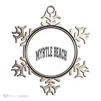 Myrtle Beach Arched Style Text Black With Black Print Ornament thumb 0