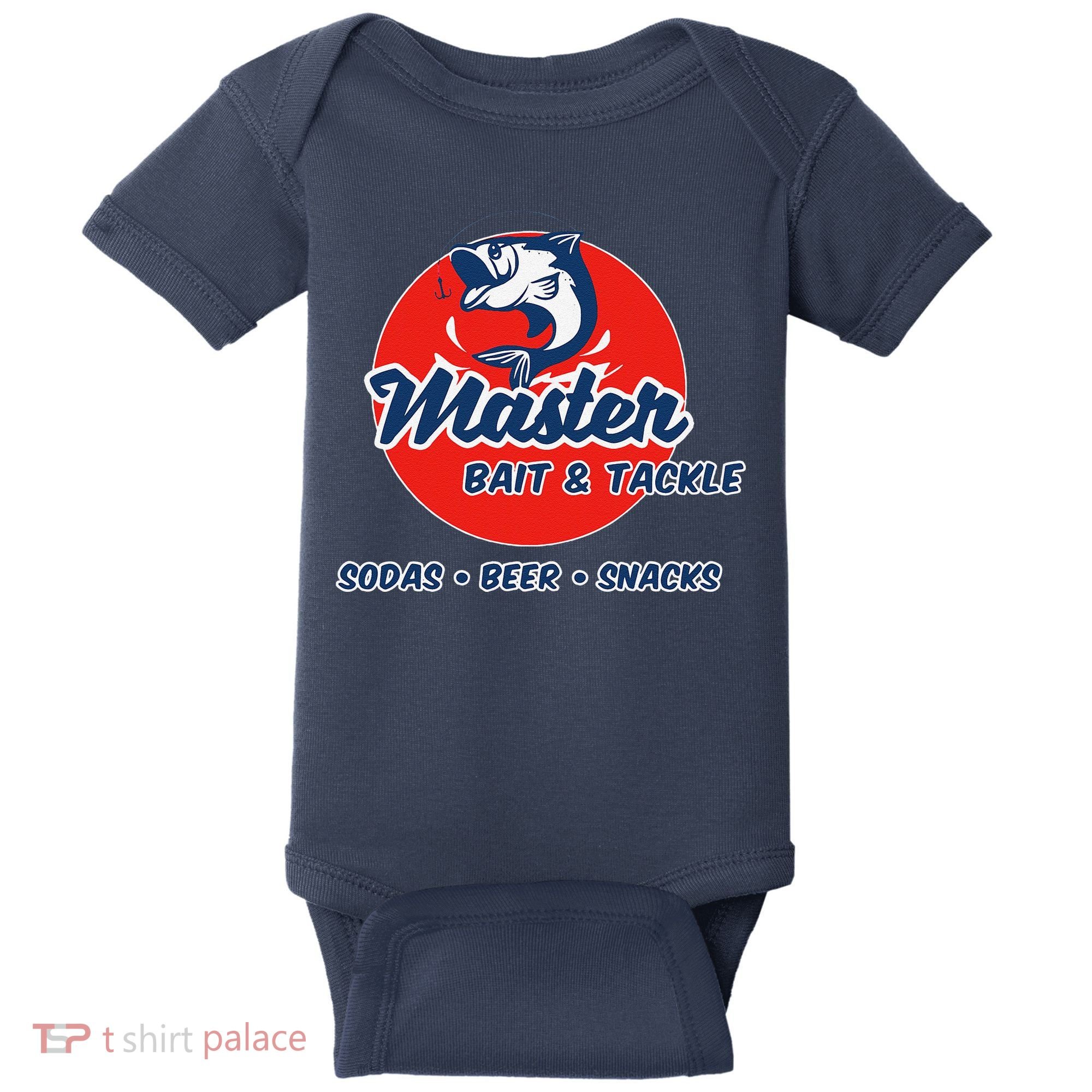 Master Bait And Tackle Funny Adult Humor Baby Bodysuit