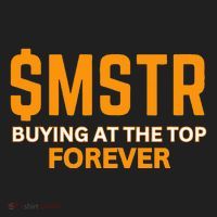 $Mstr Buying At The Top Forever Microstrategy Bitcoin Women's Sweatshirt thumb 2
