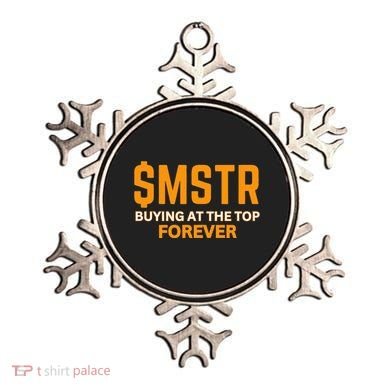 $Mstr Buying At The Top Forever Microstrategy Bitcoin Ornament