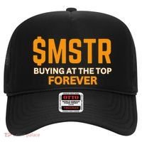 $Mstr Buying At The Top Forever Microstrategy Bitcoin Hat thumb 0