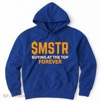 $Mstr Buying At The Top Forever Microstrategy Bitcoin Hoodie thumb 0