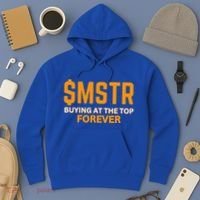 $Mstr Buying At The Top Forever Microstrategy Bitcoin Hoodie thumb 3