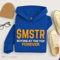 $Mstr Buying At The Top Forever Microstrategy Bitcoin Hoodie thumb 4