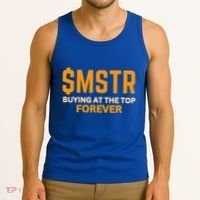 $Mstr Buying At The Top Forever Microstrategy Bitcoin Tank Top thumb 3