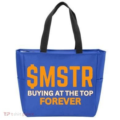 $Mstr Buying At The Top Forever Microstrategy Bitcoin Tote Bag