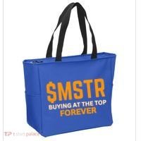 $Mstr Buying At The Top Forever Microstrategy Bitcoin Tote Bag thumb 2