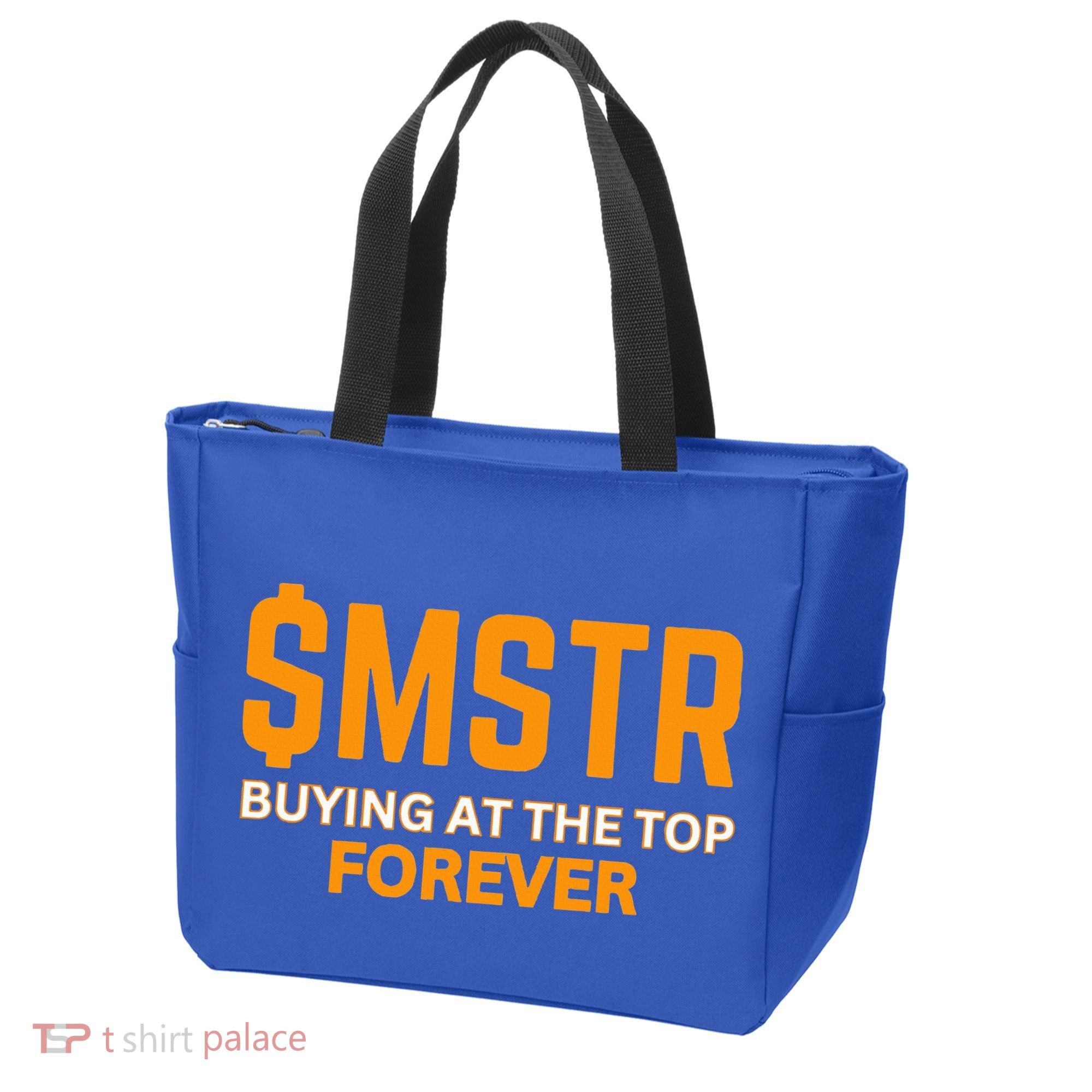 $Mstr Buying At The Top Forever Microstrategy Bitcoin Tote Bag