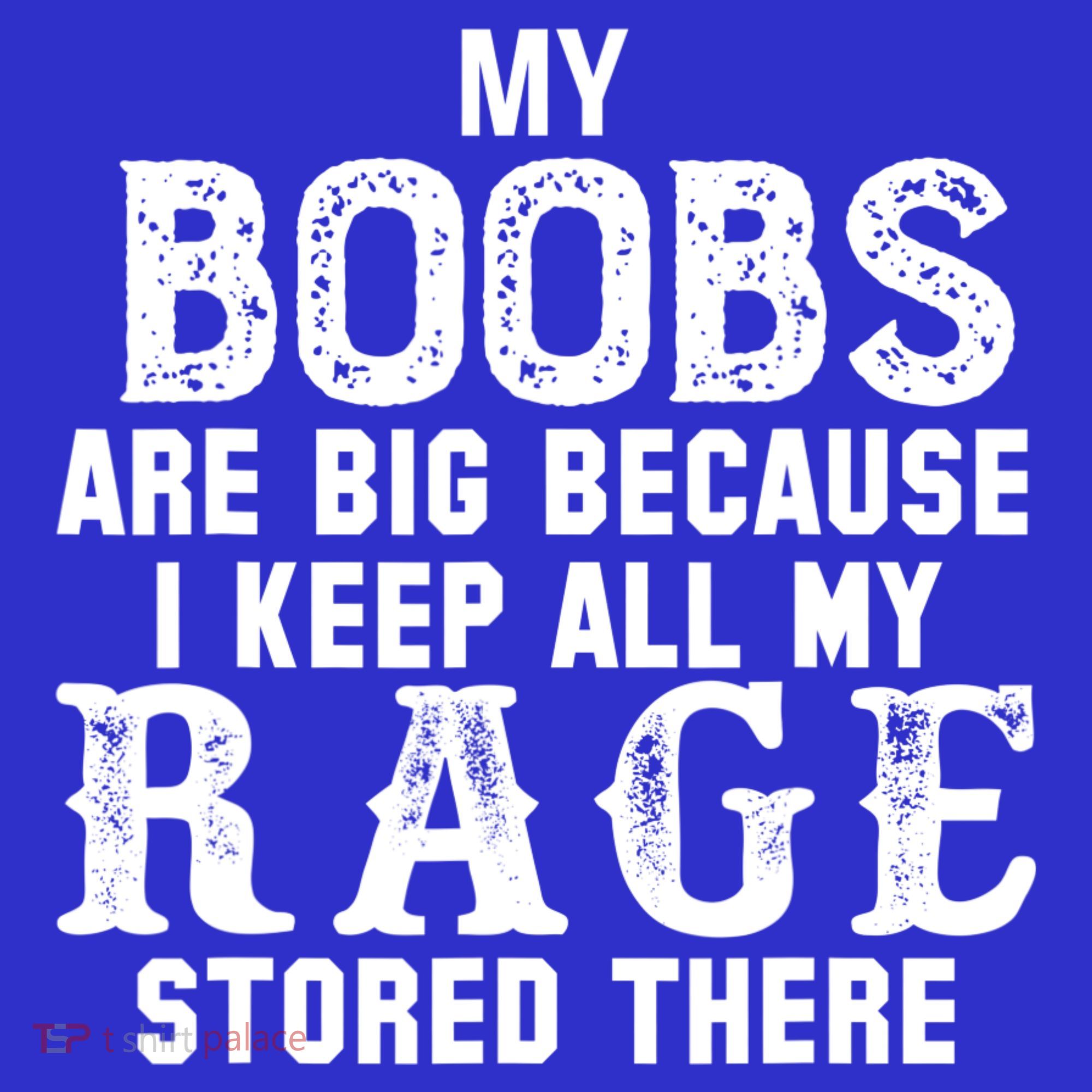 My Boobs Are Big Because I Keep All My Rage Stored There Tank Top