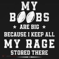 My Boobs Are Big Because I Keep All My Rage Stored There Great Gift Ornament thumb 1
