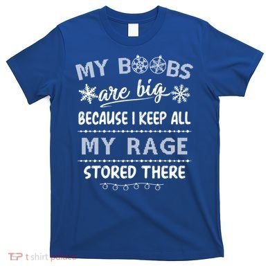 My Boobs Are Big Because I Keep All My Rage Stored There Gift T-Shirt