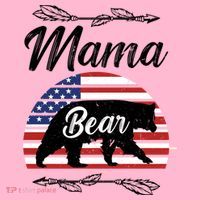 Mama Bear American Flag Funny Gift Coaster thumb 2
