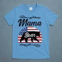 Mama Bear American Flag Funny Gift T-Shirt thumb 4