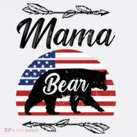 Mama Bear American Flag Funny Gift Sweatshirt thumb 3