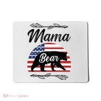 Mama Bear American Flag Funny Gift Mousepad thumb 0
