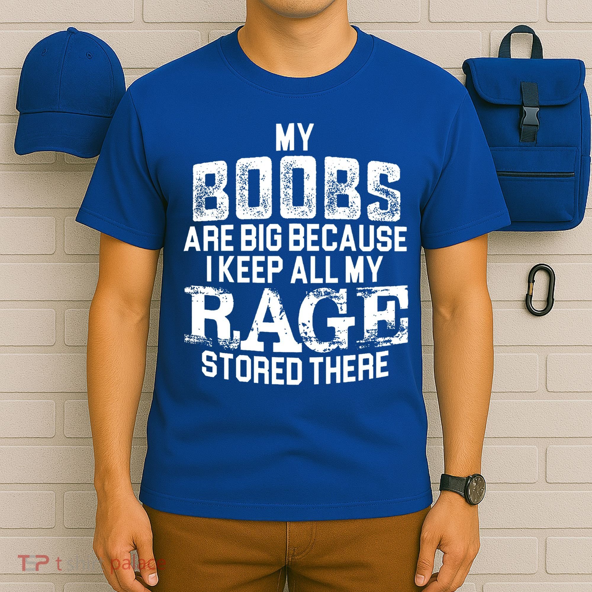 My Boobs Are Big Because I Keep All My Rage Stored There Gift T-Shirt