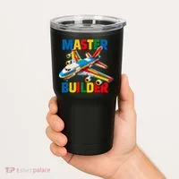 Master Builder Airplane Toy Building Blocks Brick Tumbler thumb 2