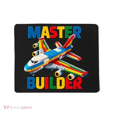 Master Builder Airplane Toy Building Blocks Brick Mousepad